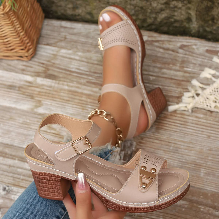 Marjorie™ | Stylish Block-Heel Sandals