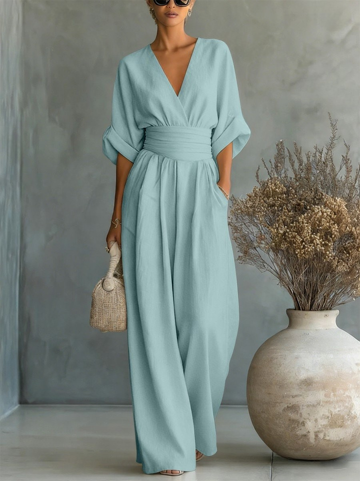 Pauline™ | Effortless V-Neck Jumpsuit