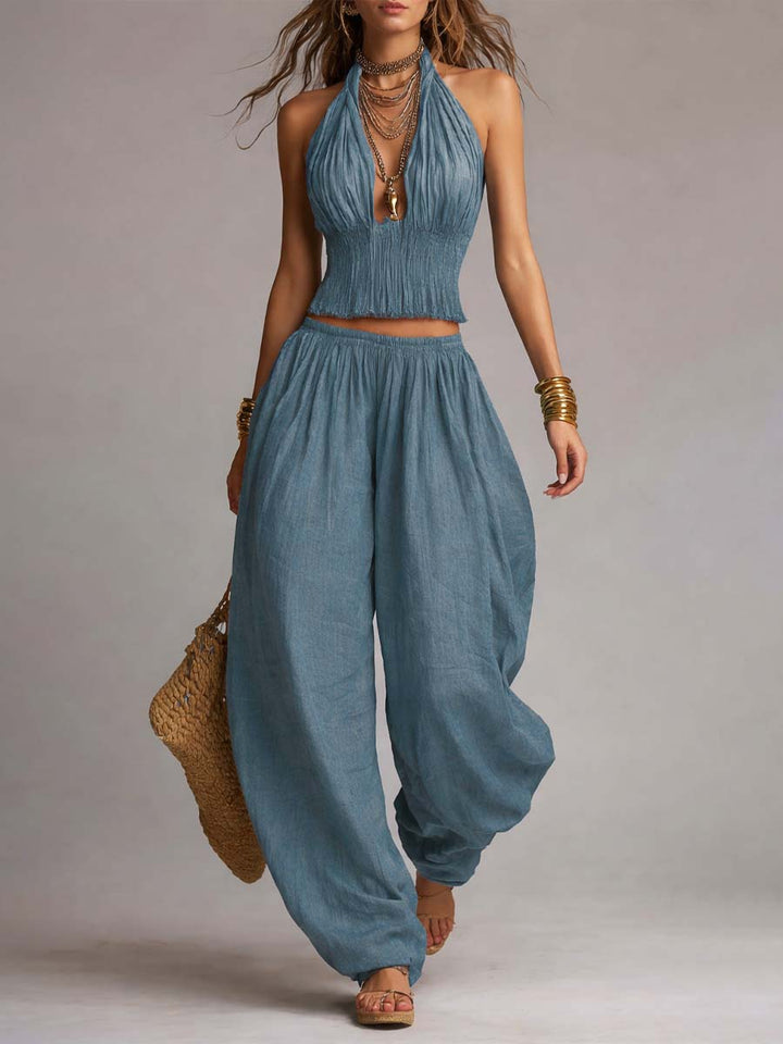 Wendy™ | Chic Cropped Top and Skirt Set