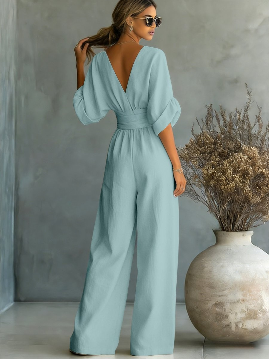 Pauline™ | Effortless V-Neck Jumpsuit