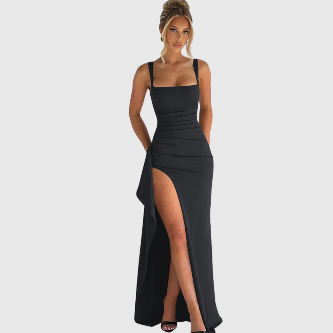 Margaret™ | Elegant Open Back Maxi Dress