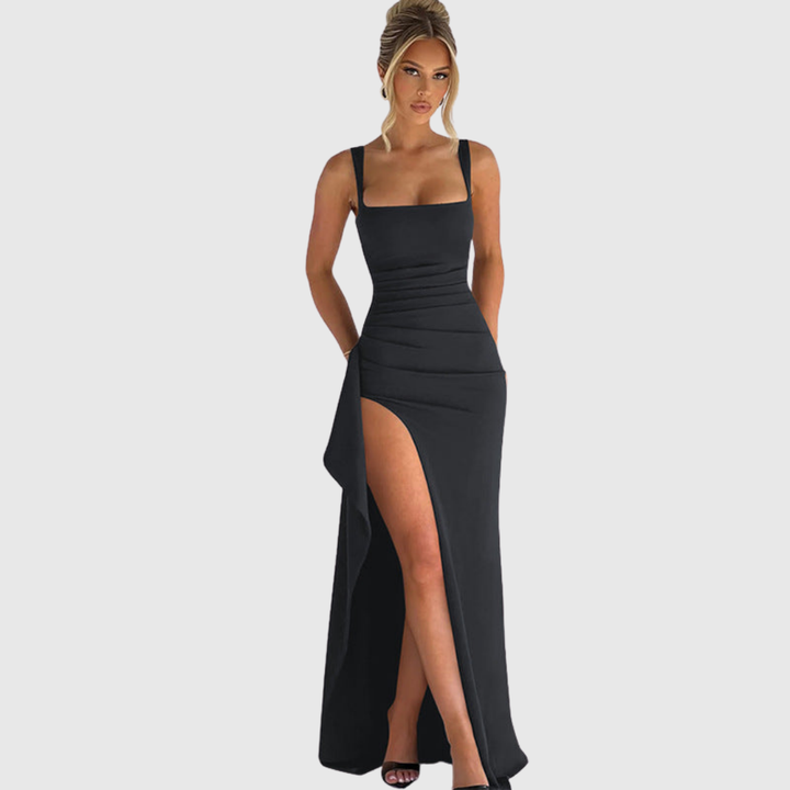 Margaret™ | Elegant Open Back Maxi Dress