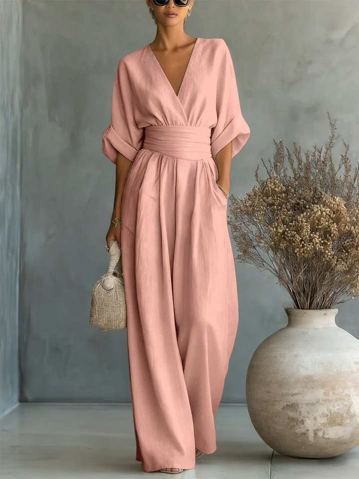 Pauline™ | Effortless V-Neck Jumpsuit