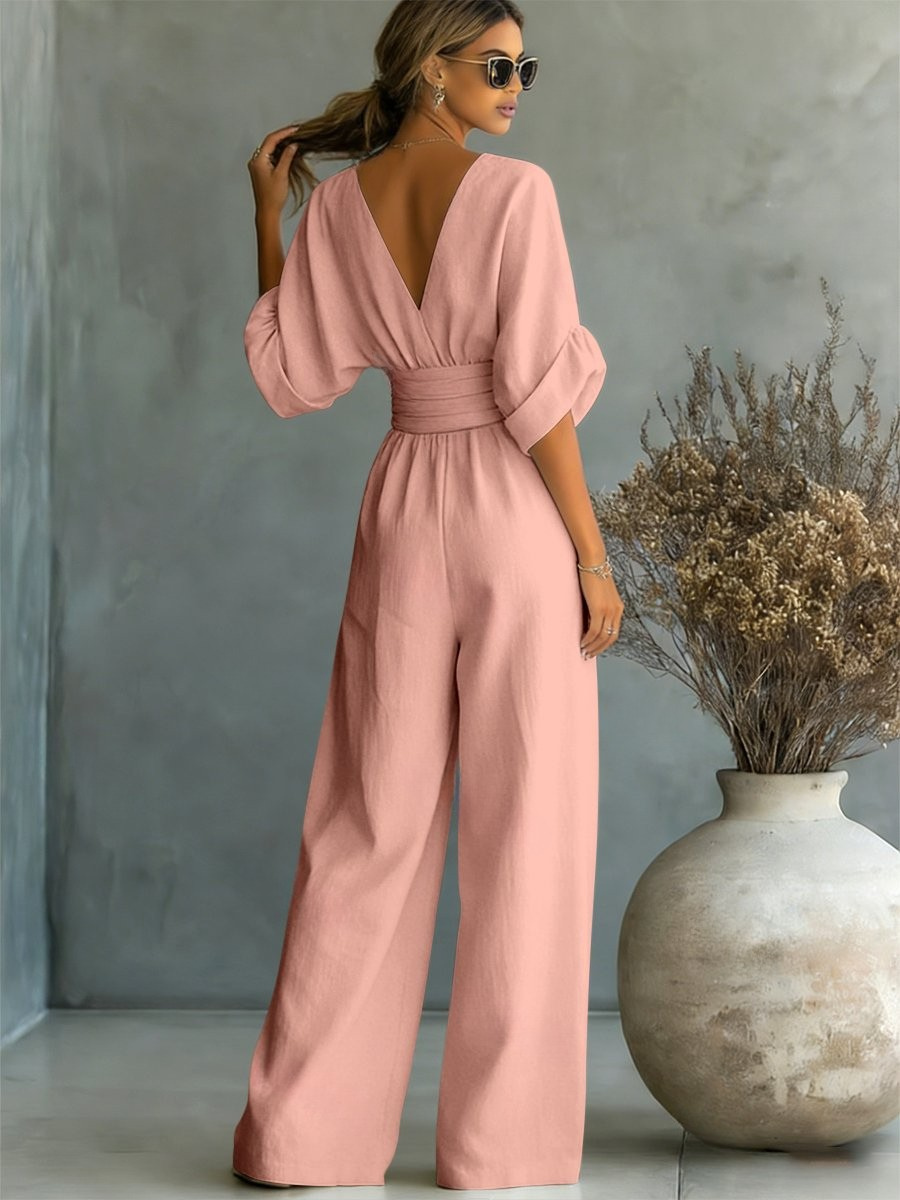 Pauline™ | Effortless V-Neck Jumpsuit