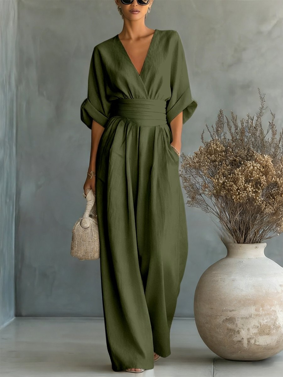 Pauline™ | Effortless V-Neck Jumpsuit