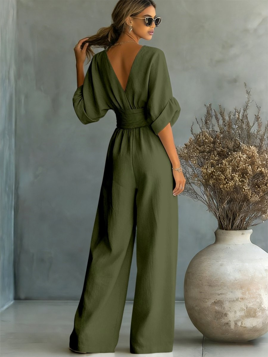 Pauline™ | Effortless V-Neck Jumpsuit