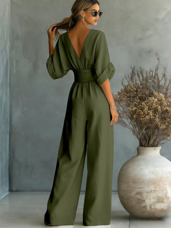 Pauline™ | Effortless V-Neck Jumpsuit
