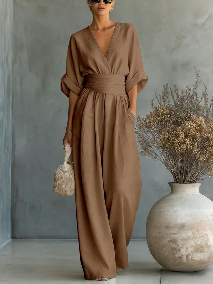 Pauline™ | Effortless V-Neck Jumpsuit