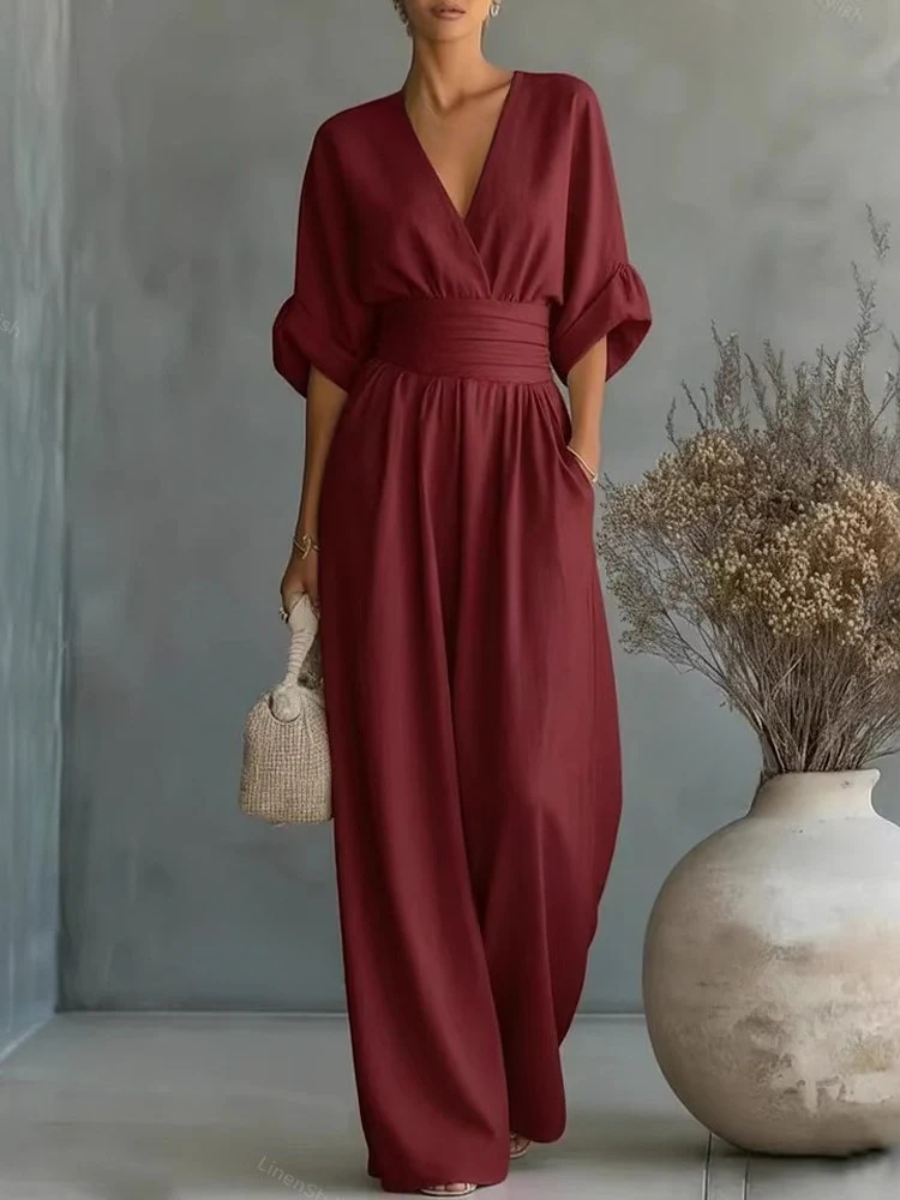 Pauline™ | Effortless V-Neck Jumpsuit