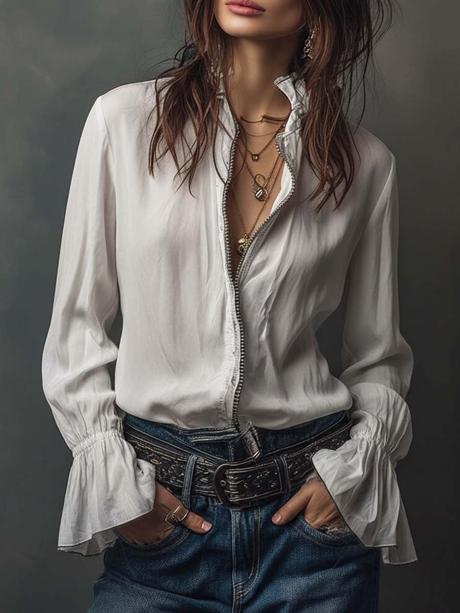 Margaret™ | Long Embroidered Velvet Jacket