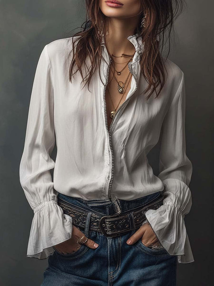 Margaret™ | Long Embroidered Velvet Jacket
