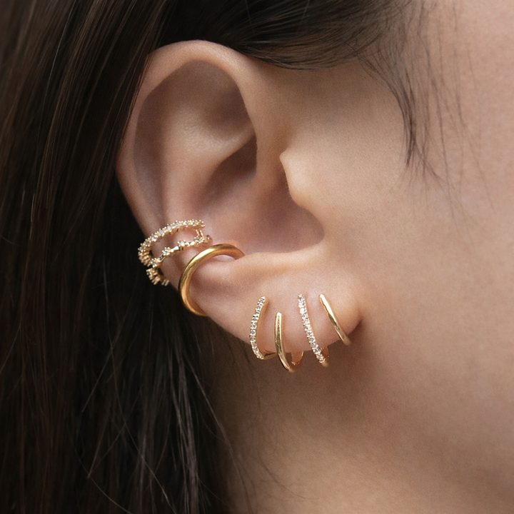 Elaine™ | Unique Spiral Ear Cuff Earrings