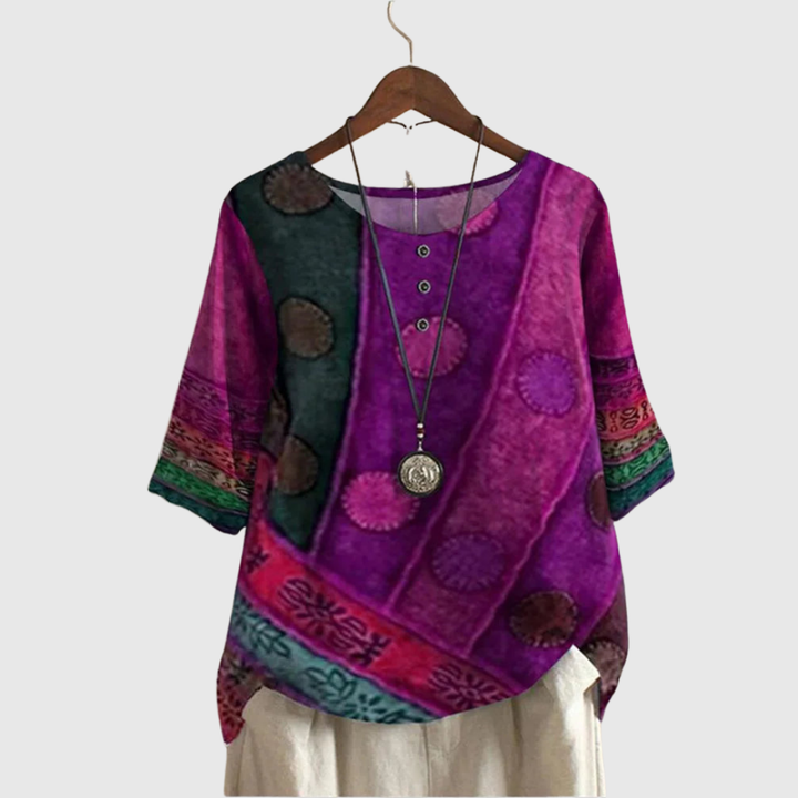 Margaret™ | Bohemian Printed Top