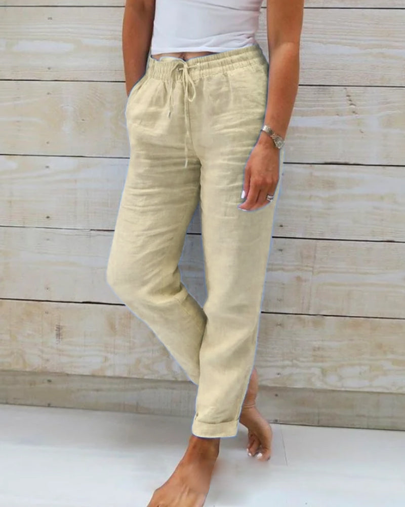 Kathleen™ | Relaxed Fit Drawstring Trousers