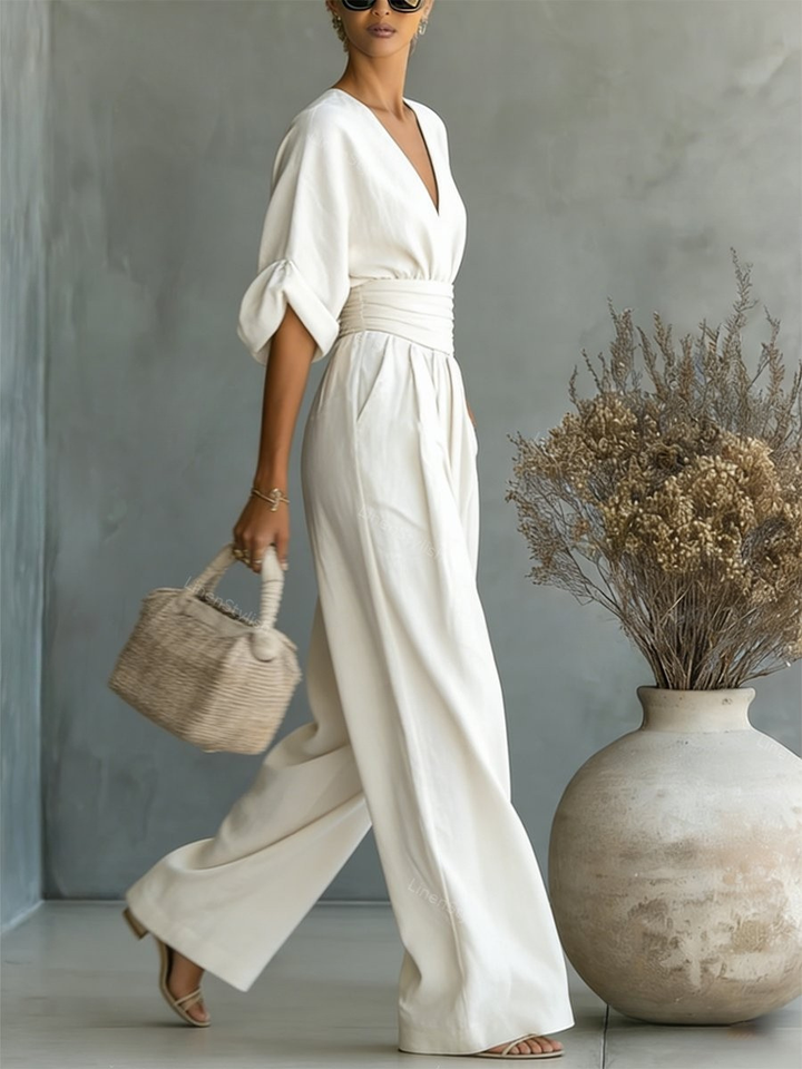 Pauline™ | Effortless V-Neck Jumpsuit