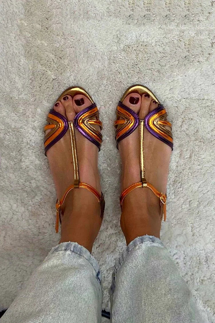 Patricia™ | Strappy Mediterranean Colour Sandals