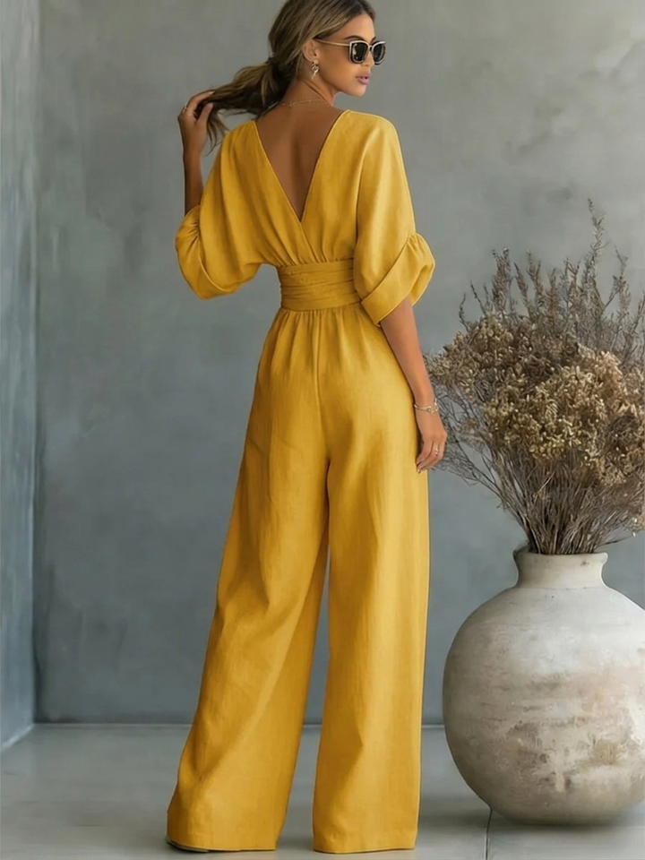 Pauline™ | Effortless V-Neck Jumpsuit