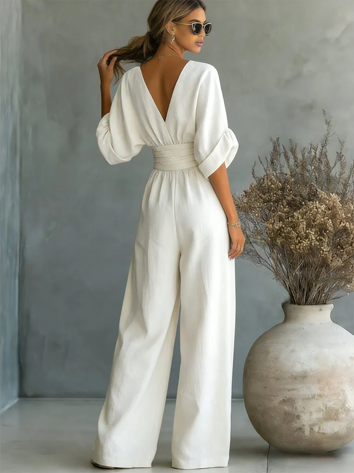 Pauline™ | Effortless V-Neck Jumpsuit