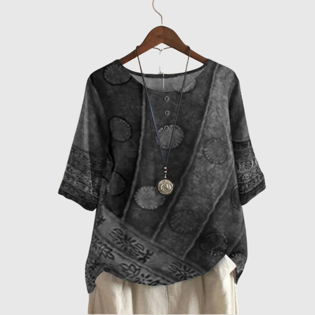 Margaret™ | Bohemian Printed Top