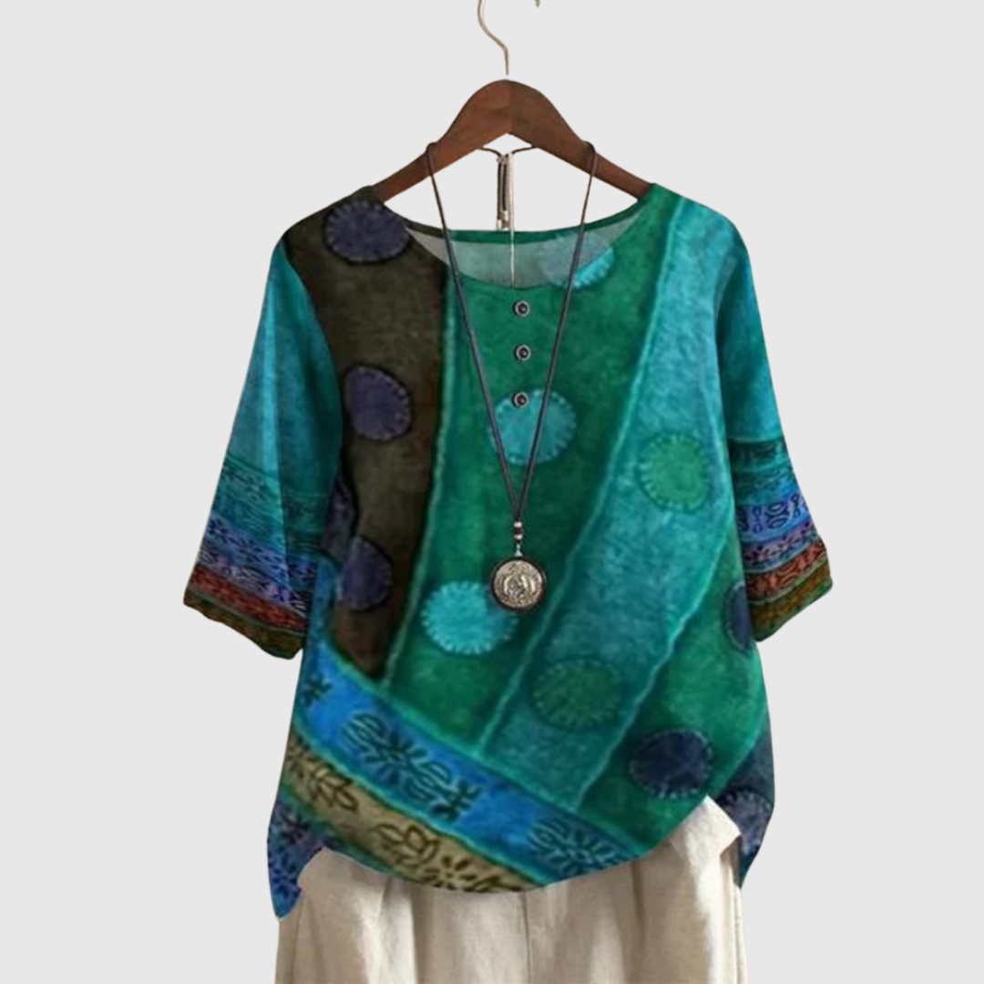 Margaret™ | Bohemian Printed Top