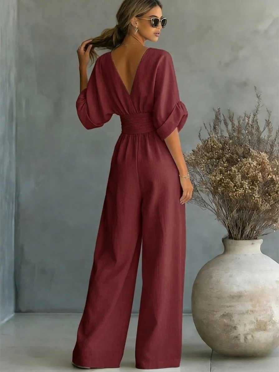 Pauline™ | Effortless V-Neck Jumpsuit