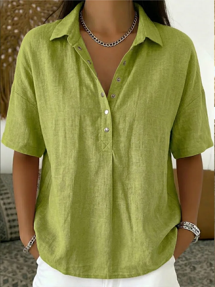Eunice™ | Button-Up Collar Blouse