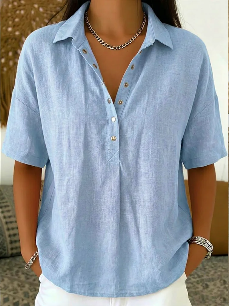 Eunice™ | Button-Up Collar Blouse