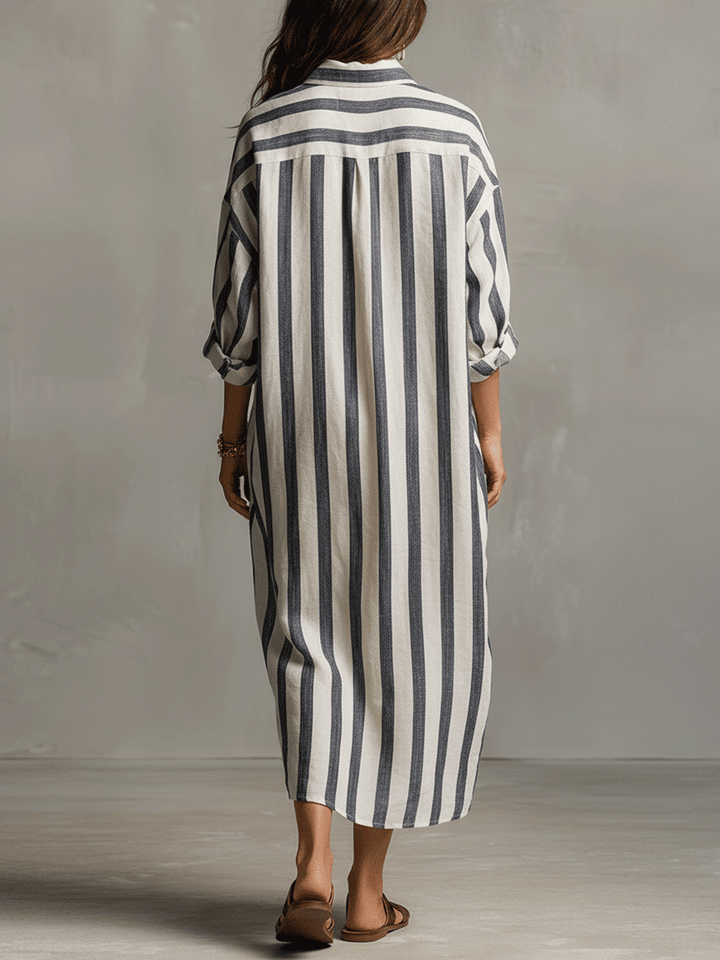 Denise™ | Casual Striped Bohemian Maxi Dress