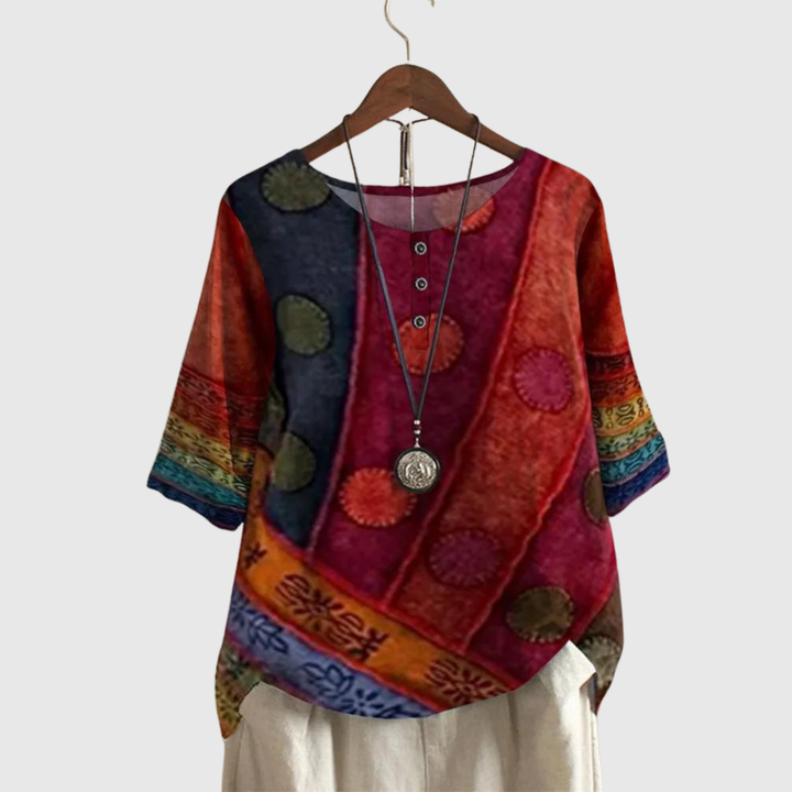 Margaret™ | Bohemian Printed Top
