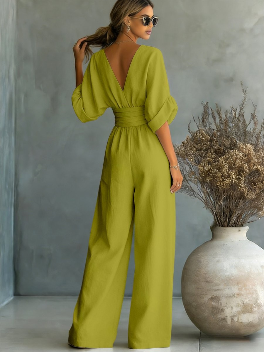 Pauline™ | Effortless V-Neck Jumpsuit