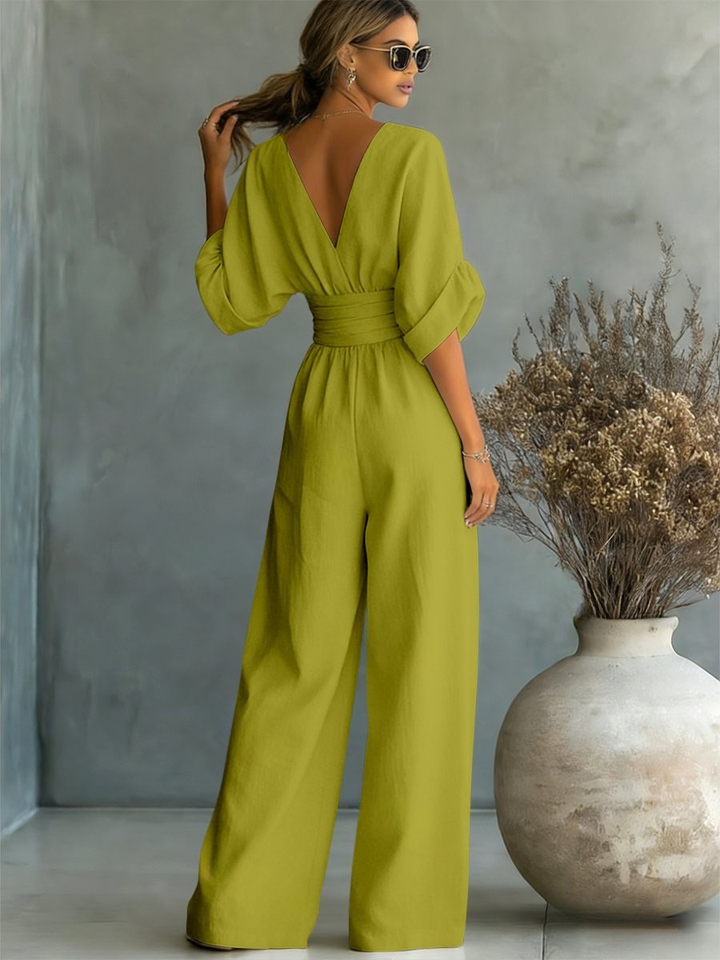 Pauline™ | Effortless V-Neck Jumpsuit