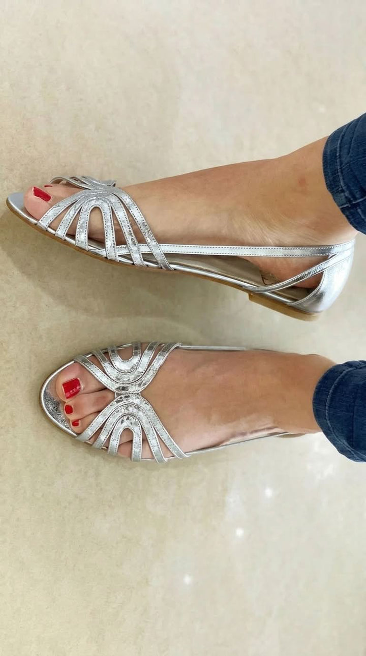 Josephine™ | Chic Strappy Golden Sandals