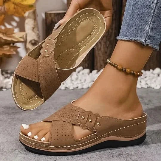 Denise™ | Strappy Wedge Sandals