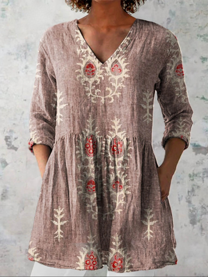 Doreen™ | Chic Long Blouse with V-Neck