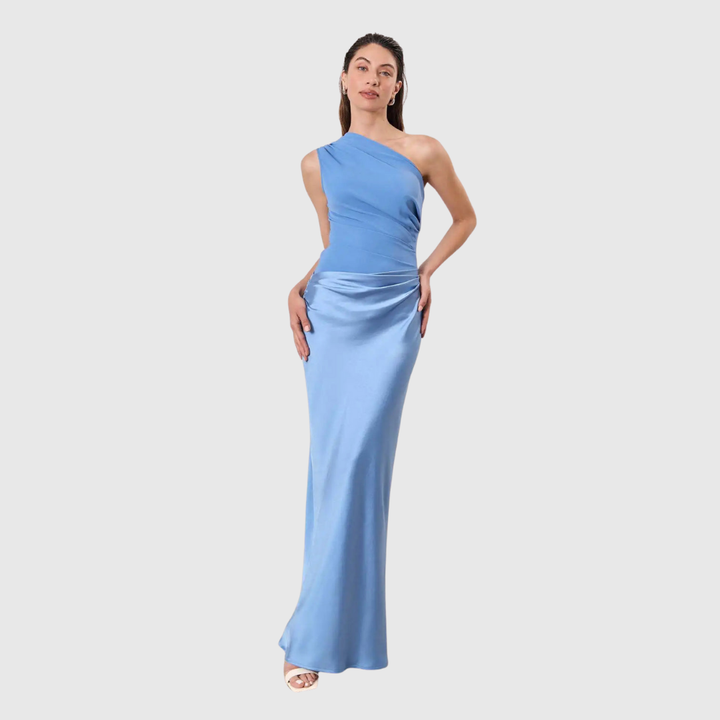 Norma™ | Elegant One-Shoulder Maxi Dress