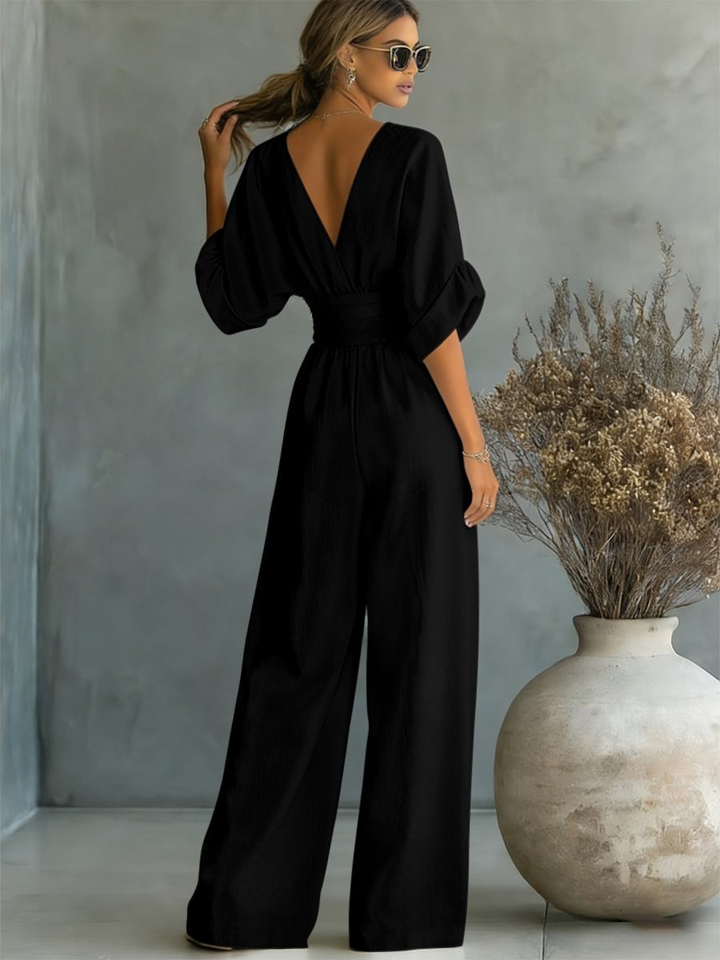 Pauline™ | Effortless V-Neck Jumpsuit