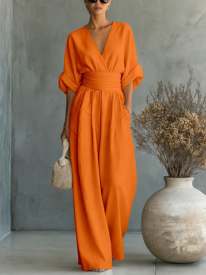 Pauline™ | Effortless V-Neck Jumpsuit