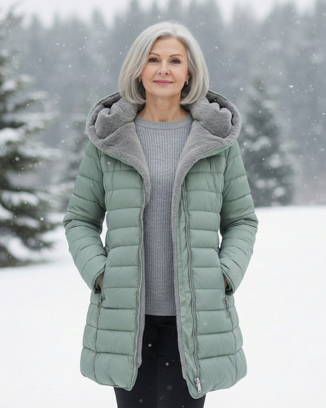 Joyce™ | Fleece Lined Warm Puffer Coat