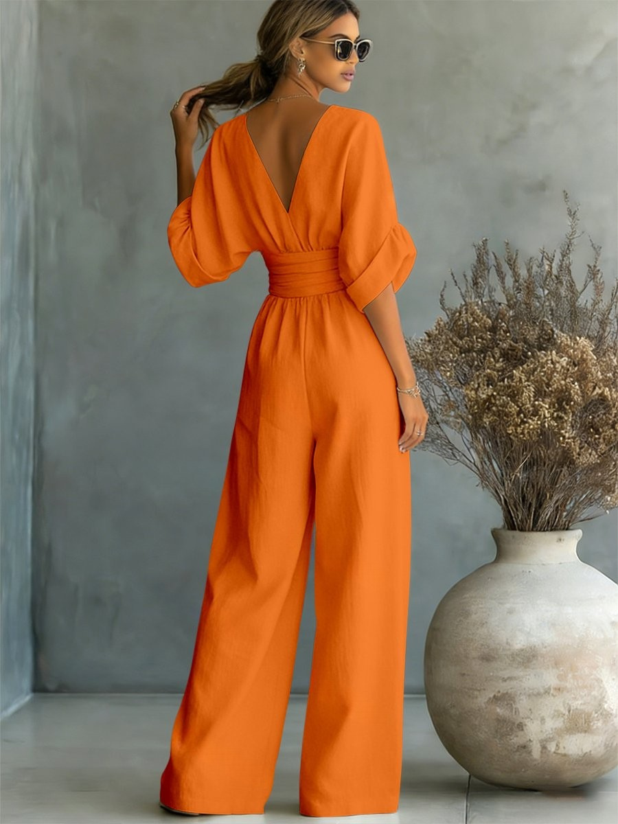 Pauline™ | Effortless V-Neck Jumpsuit