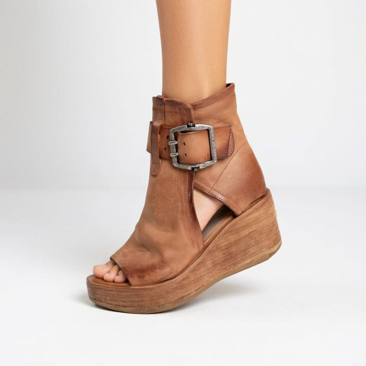 Susan™ | Strappy Summer Wedge Boots