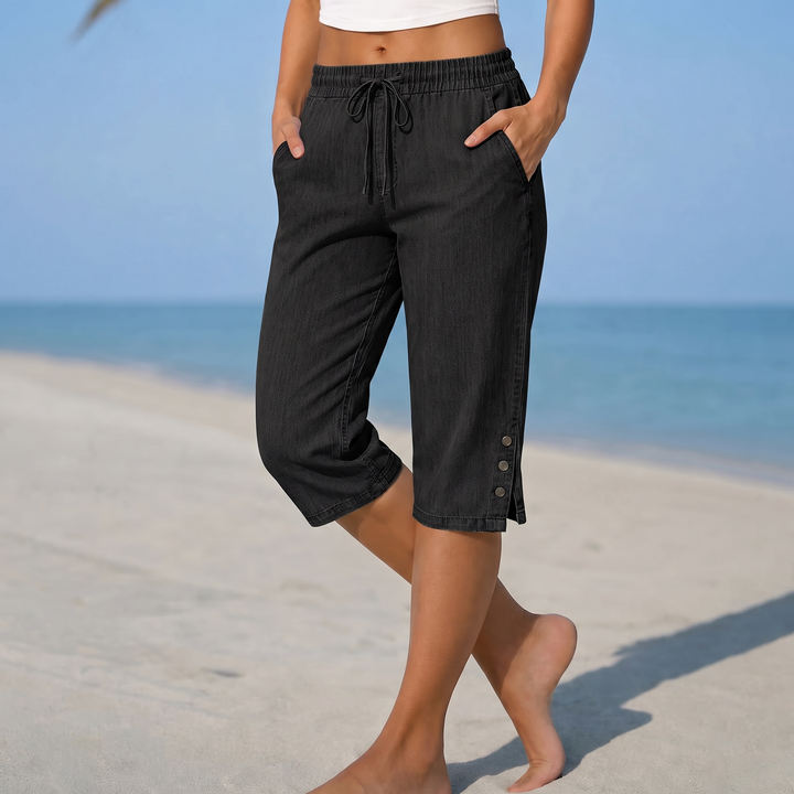 Audrey™ | Chic Calf-Length Capri Trousers