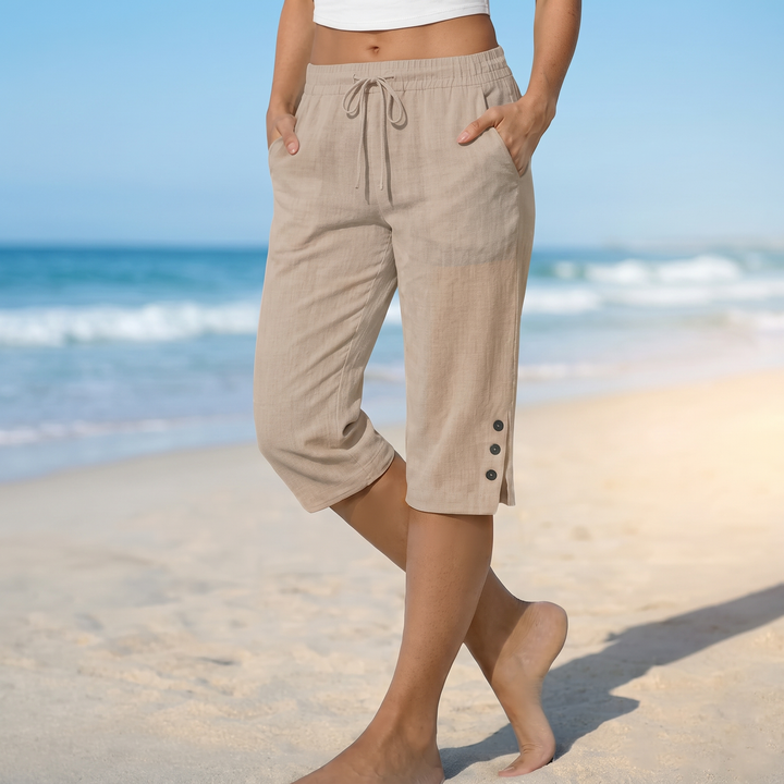 Audrey™ | Chic Calf-Length Capri Trousers