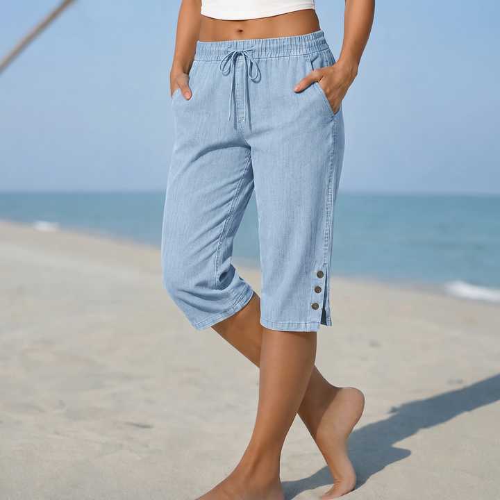 Audrey™ | Chic Calf-Length Capri Trousers