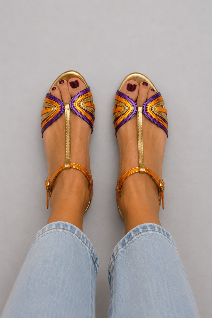 Patricia™ | Strappy Mediterranean Colour Sandals