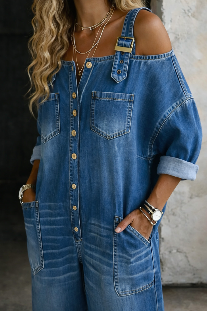 Moira™ | Off Shoulder Slim Fit Jumpsuit