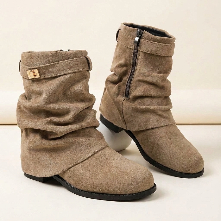 Fiona™ | Slouchy Suede Ankle Boots
