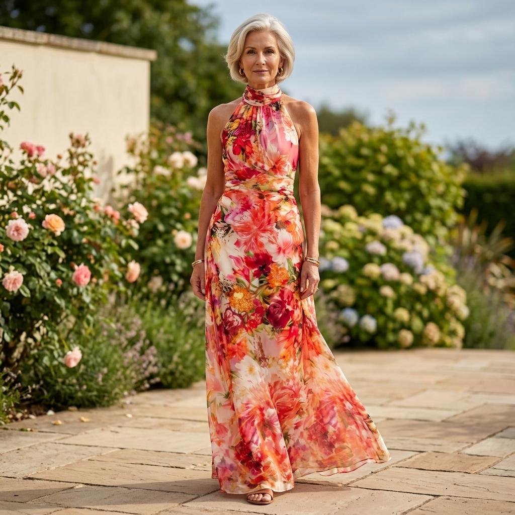 Sheila™ | Flowing Maxi Dress with Julienned Details