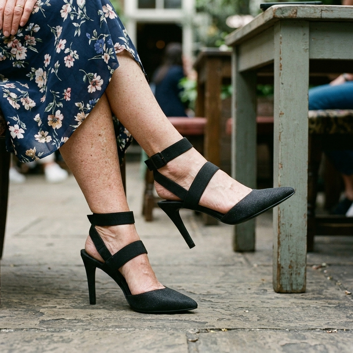 Sylvia™ | Stylish Stretch Comfort Heels