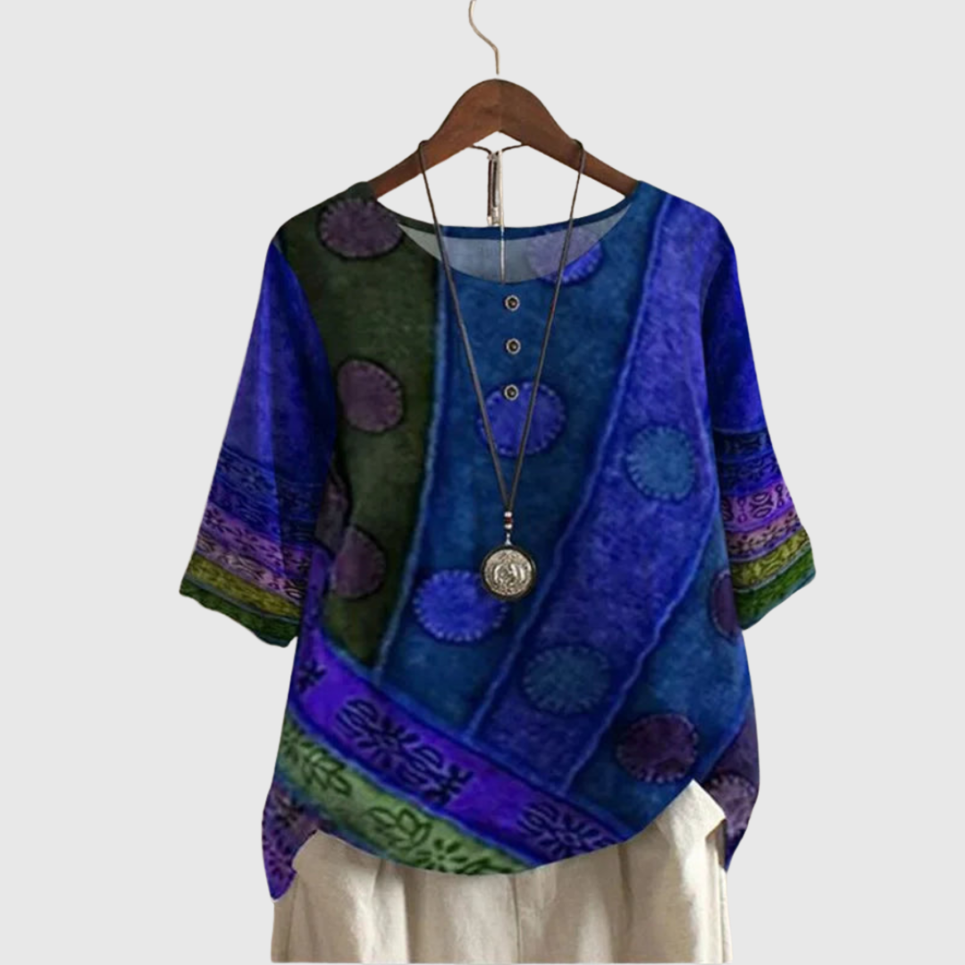 Margaret™ | Bohemian Printed Top