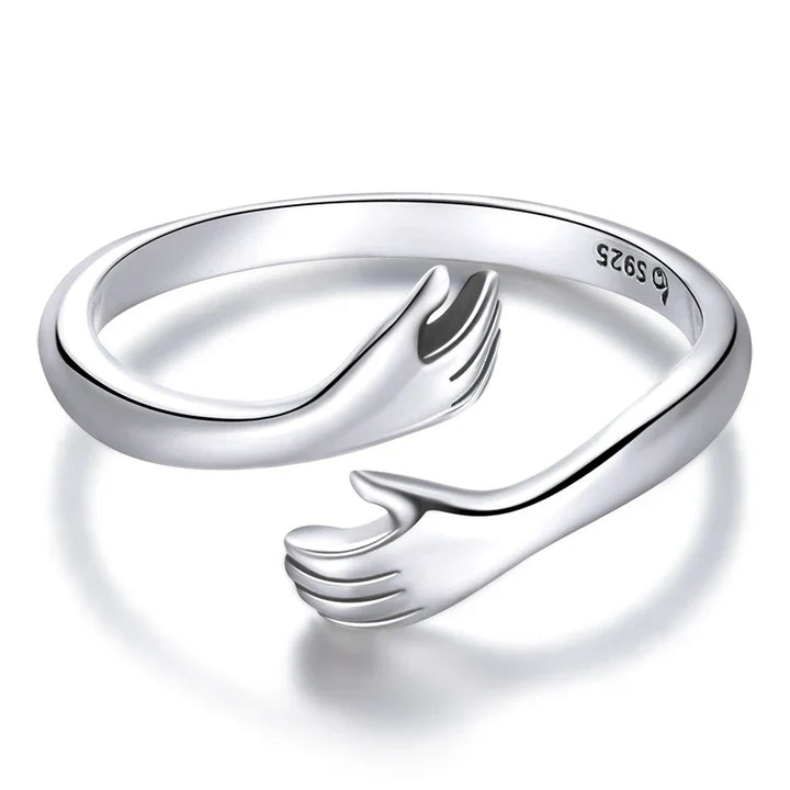 Maureen™ | Hug Hands Minimalist Ring